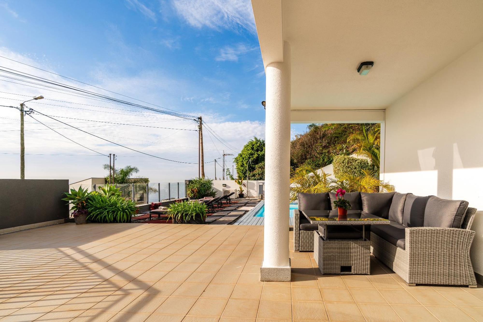 Villa Nunes, Big Holiday House With Private Pool Calheta  Bagian luar foto